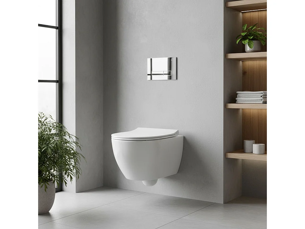 Drukknop Voor Inbouwframe Rea K011A-Q Chrome