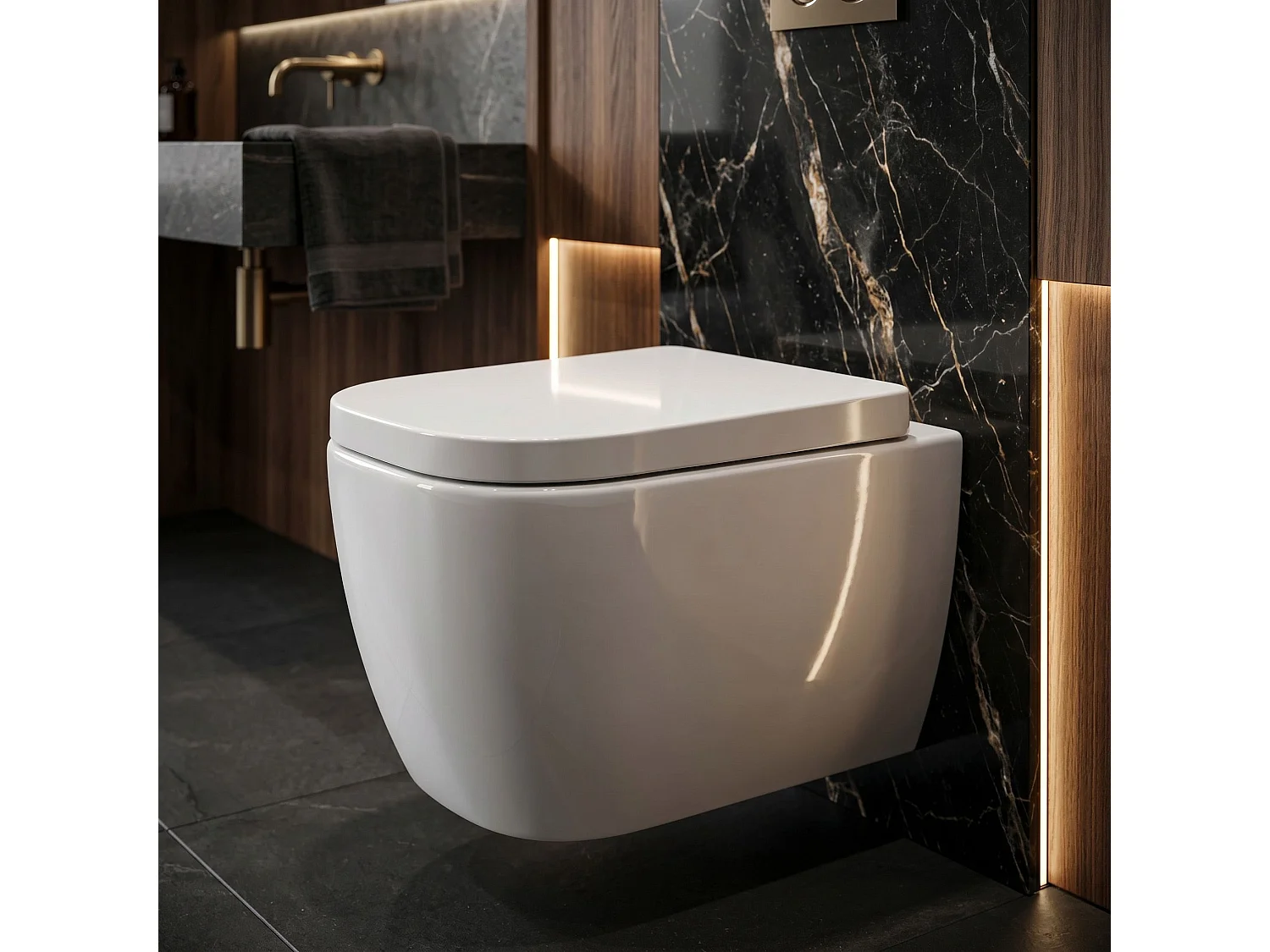 Cuvette Wc Suspendue Rea Cubik Mini Tornado White