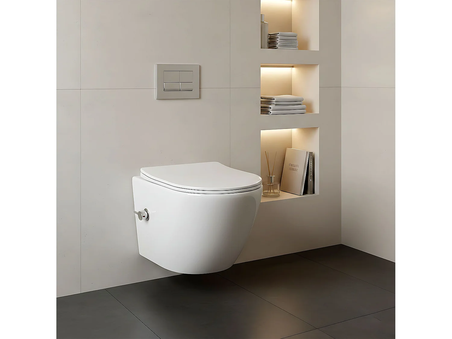 Cuvette Wc Suspendue Rea Carlo Lux Rimless Bidet White