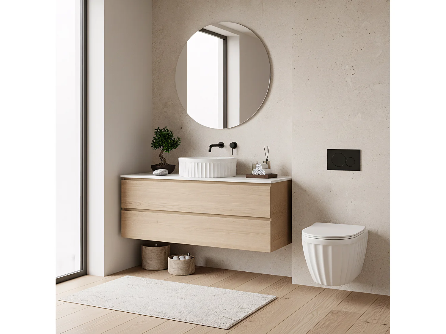 Cuvette Wc Suspendue Rea Duo Tornado White