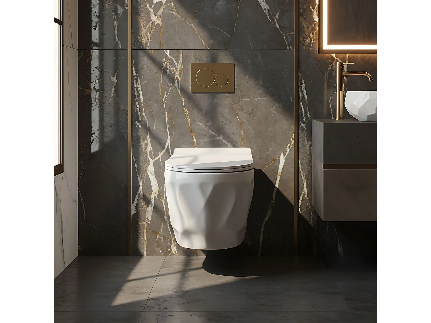 Cuvette Wc Suspendue Rea Gustavo Rimless White