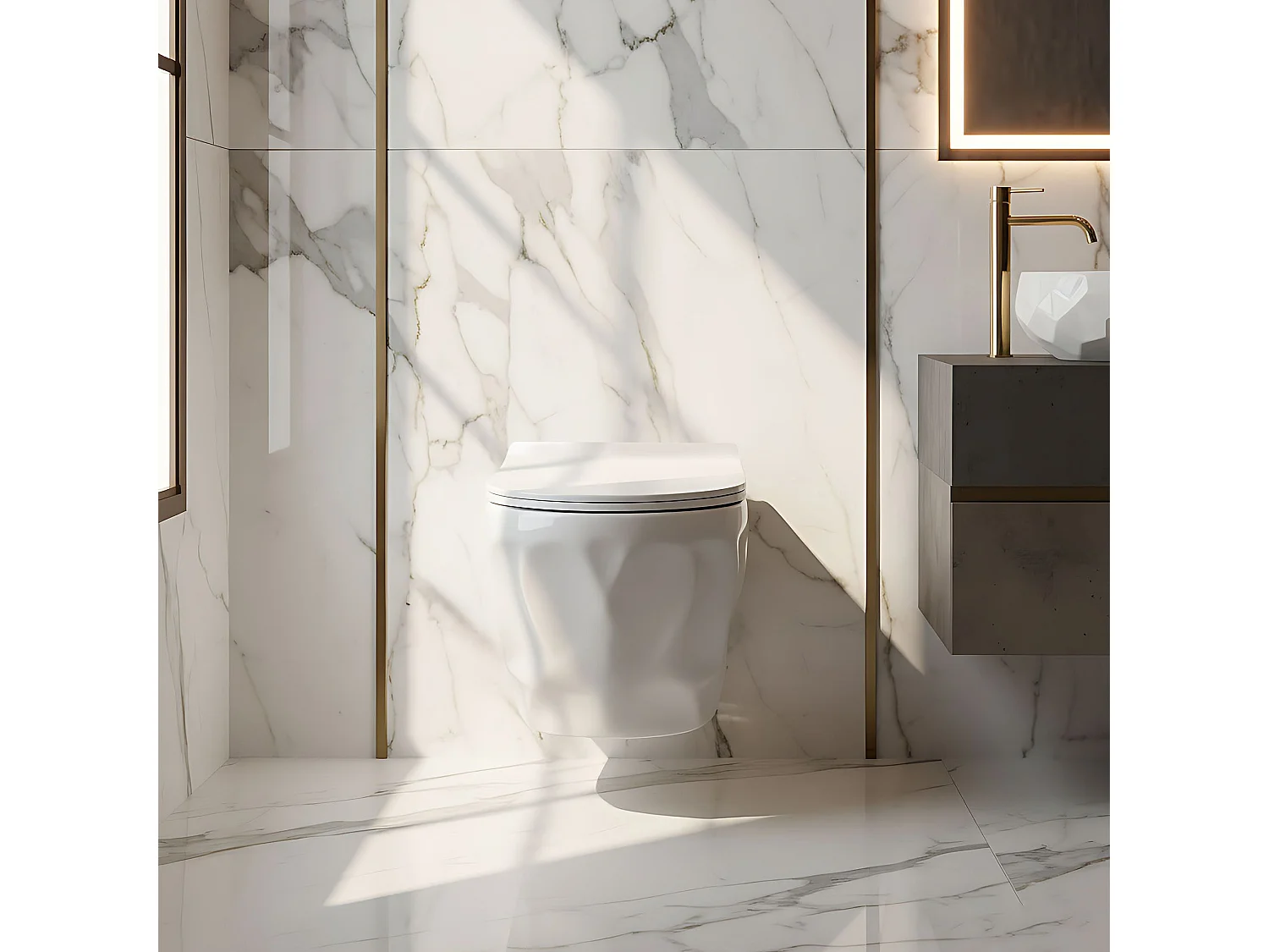 Cuvette Wc Suspendue Rea Gustavo Rimless White