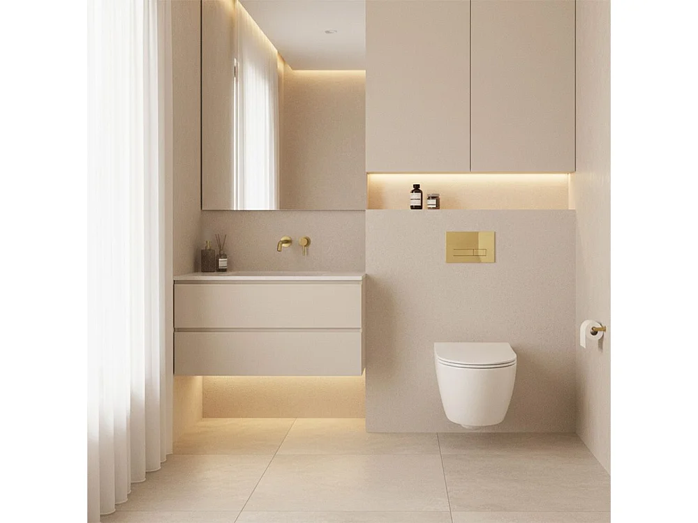 Pulsante Per Telaio Incasso Rea K011A-Q Gold