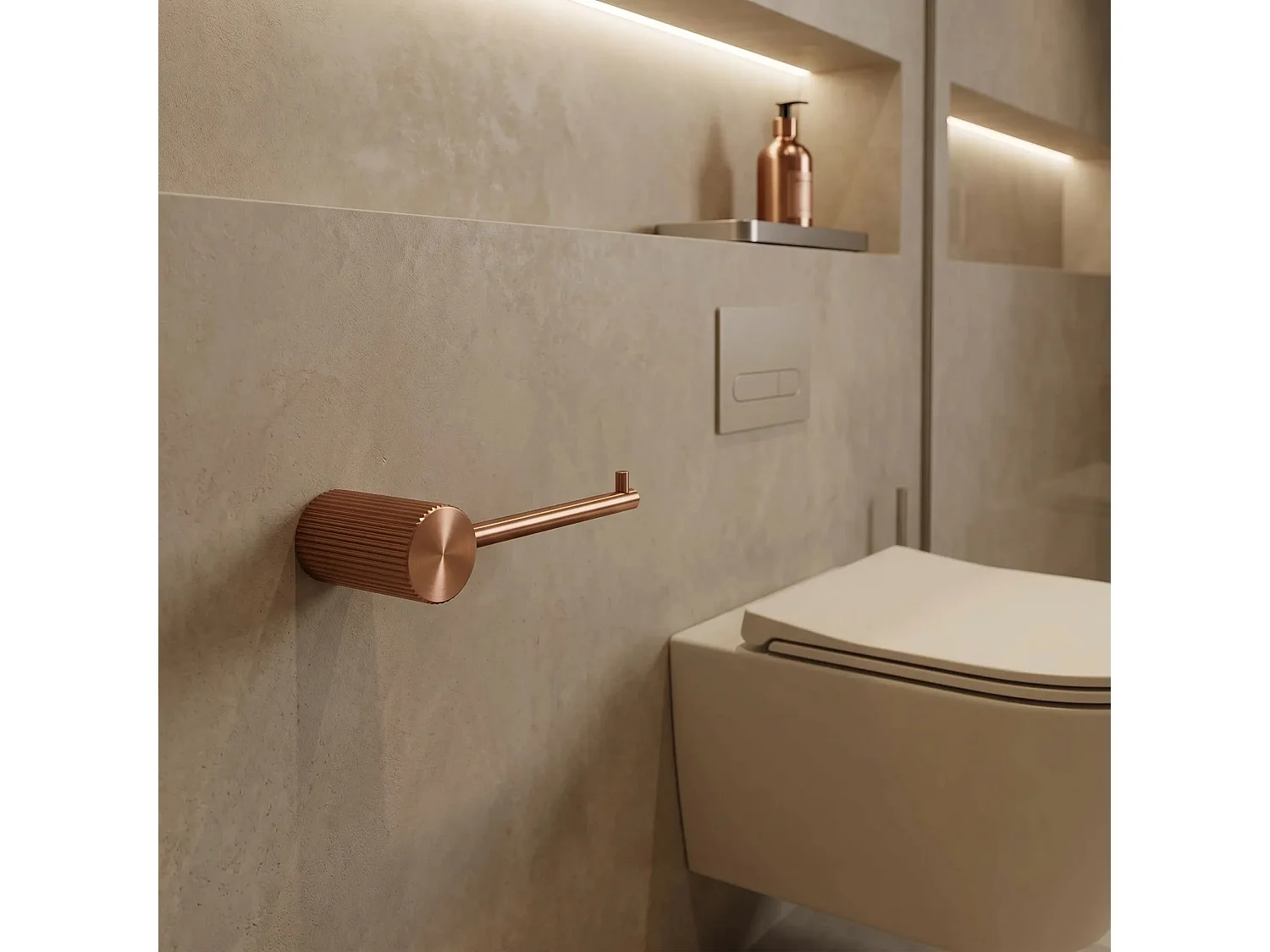 Toiletrolhouder Rea Solo Brush Copper