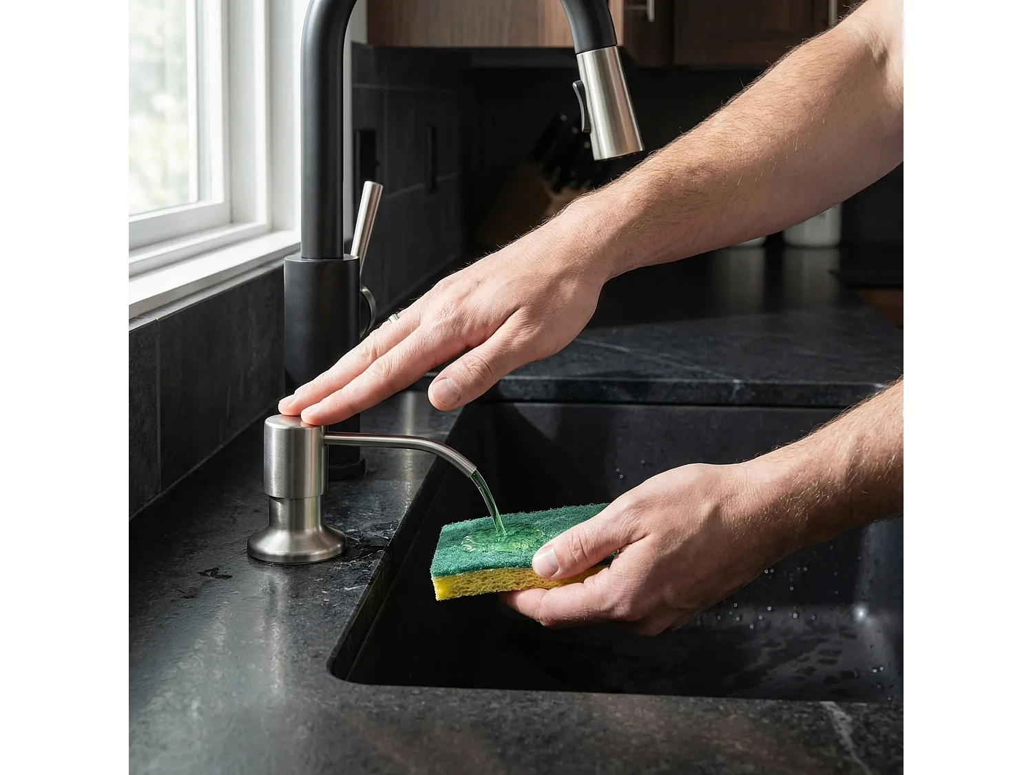 Zeepdispenser Rea Lon Brush Steel