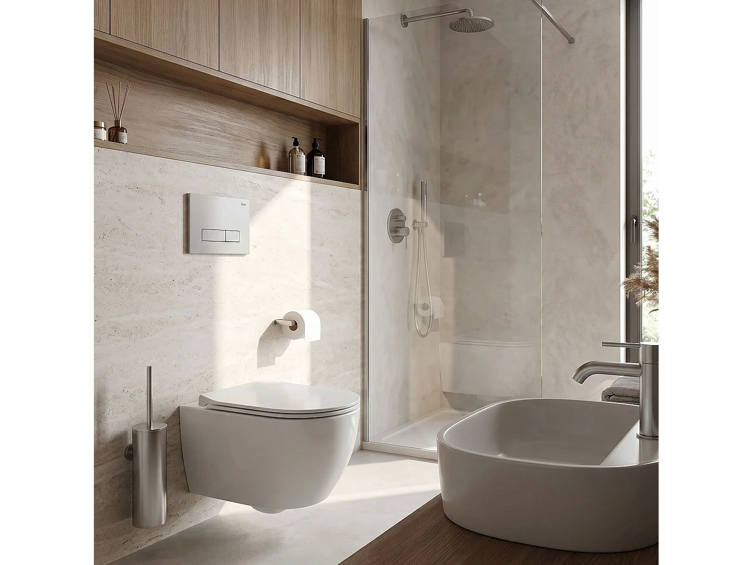 Bedieningsplaat Voor Inbouwreservoir Rea Hd Satin