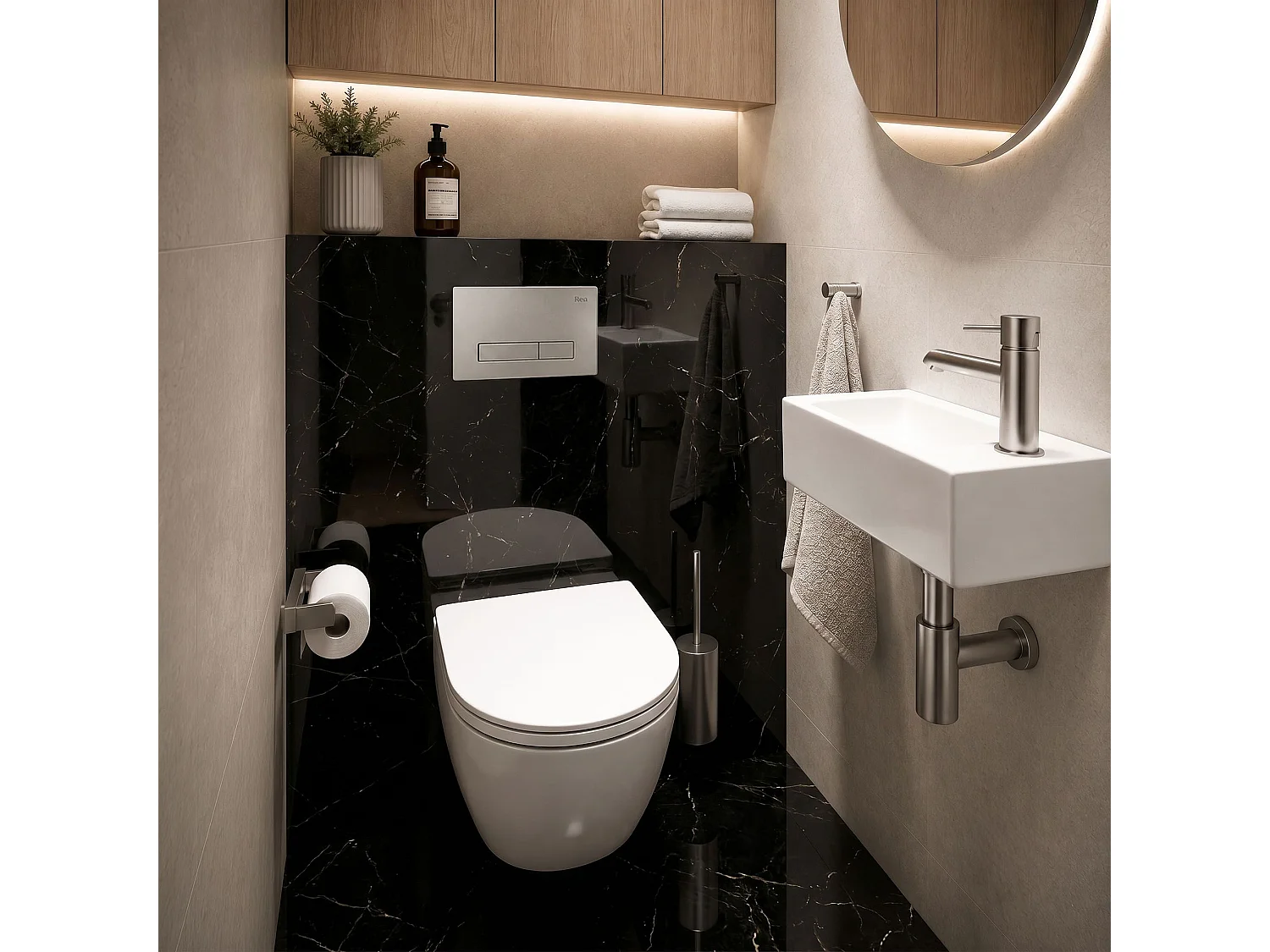 Bedieningsplaat Voor Inbouwreservoir Rea Hd Satin
