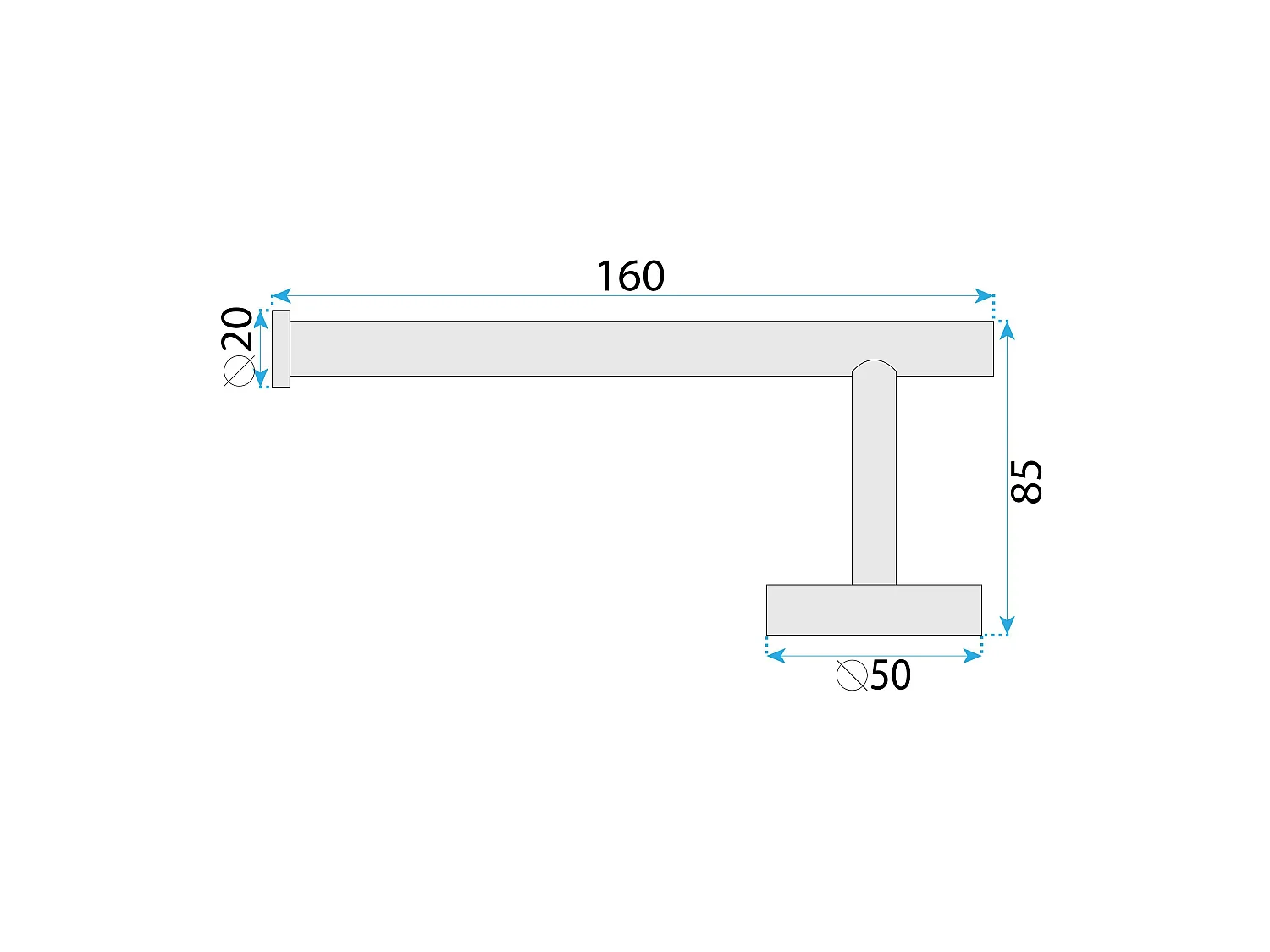 Papierhouder Rea Riwon 39105A Titanium