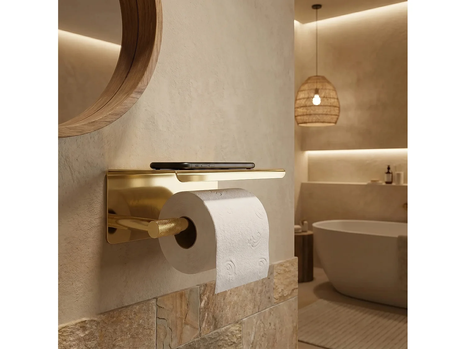 Papierhouder Rea 6613 Modern Gold