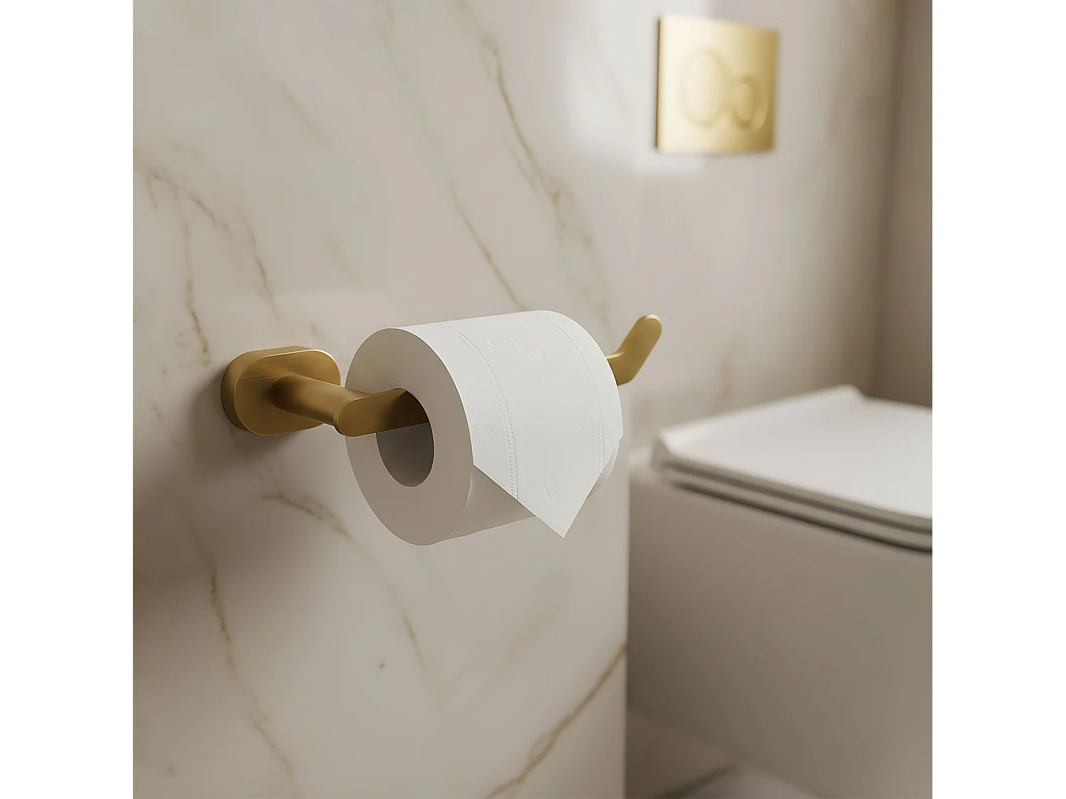 Toiletpapierhouder Rea 109 Til Brush Gold