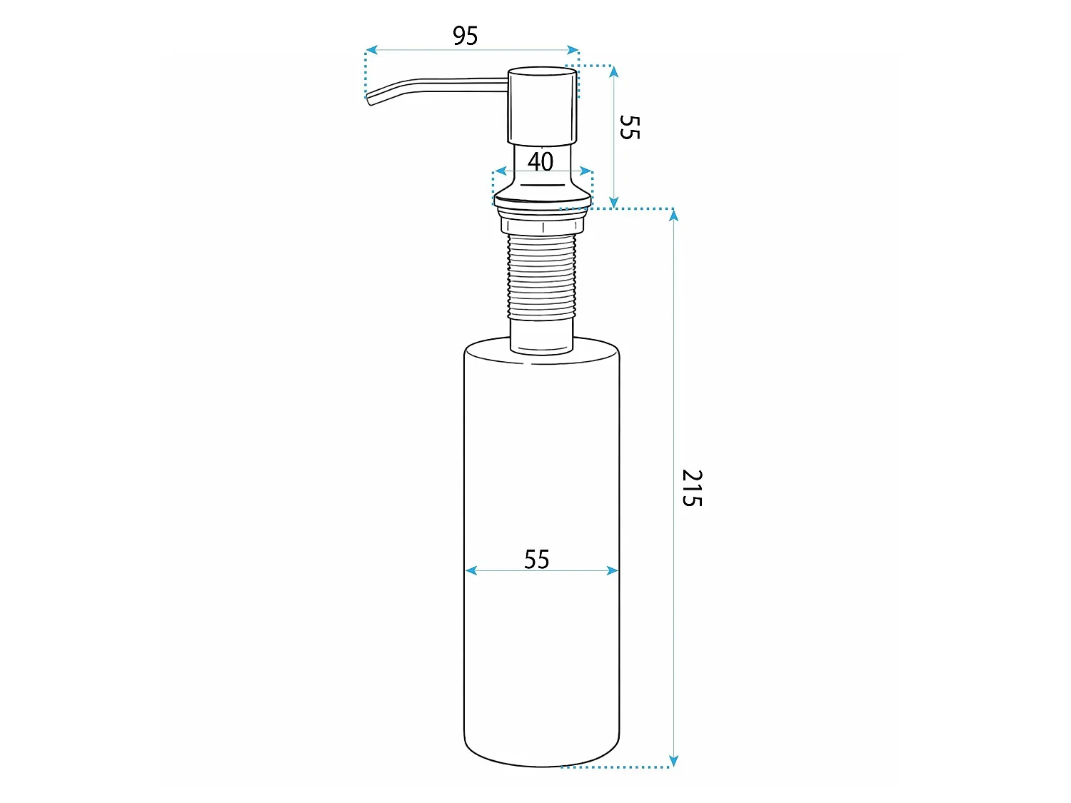 Zeepdispenser Rea Lon White
