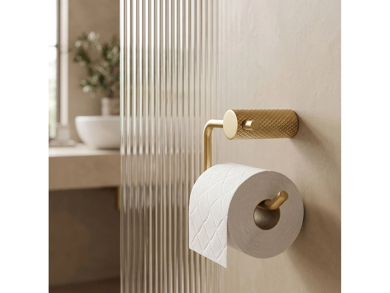 Toiletrolhouder Rea A62309Bg Brush Gold