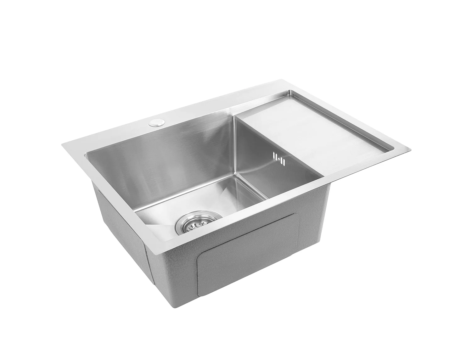 Stalen Spoelbak Rea Fin Brush Nickel
