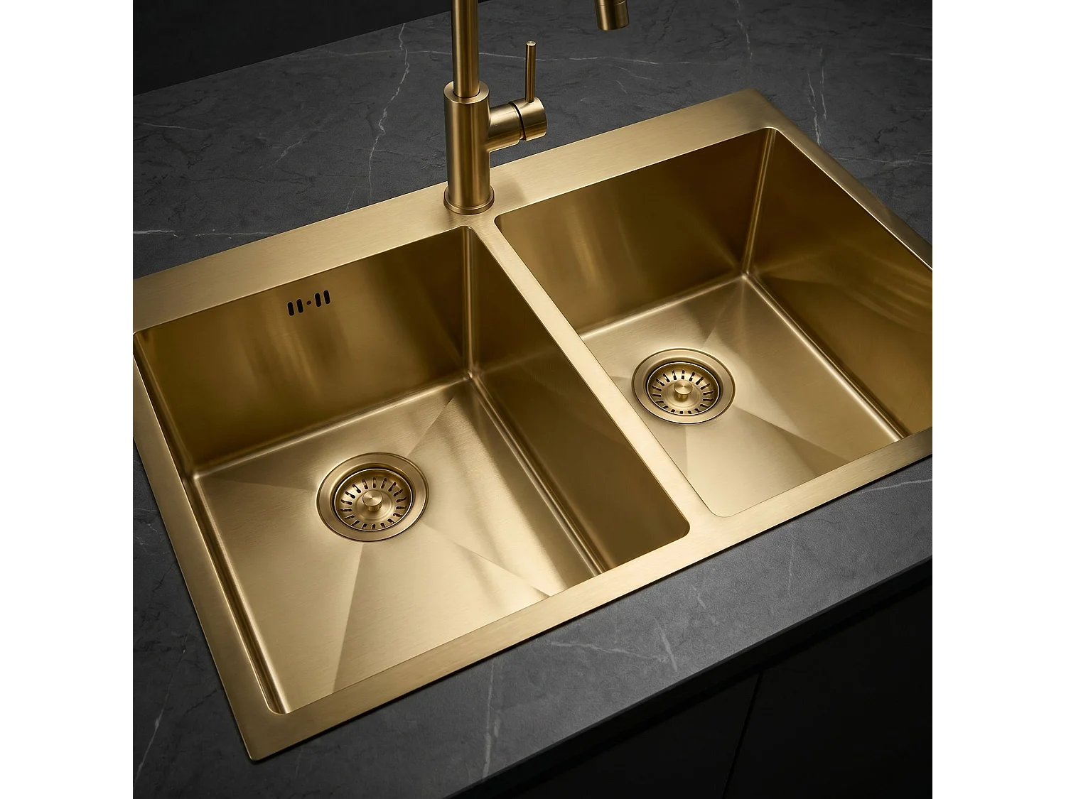 Stalen Spoelbak Rea Joel Brush Gold