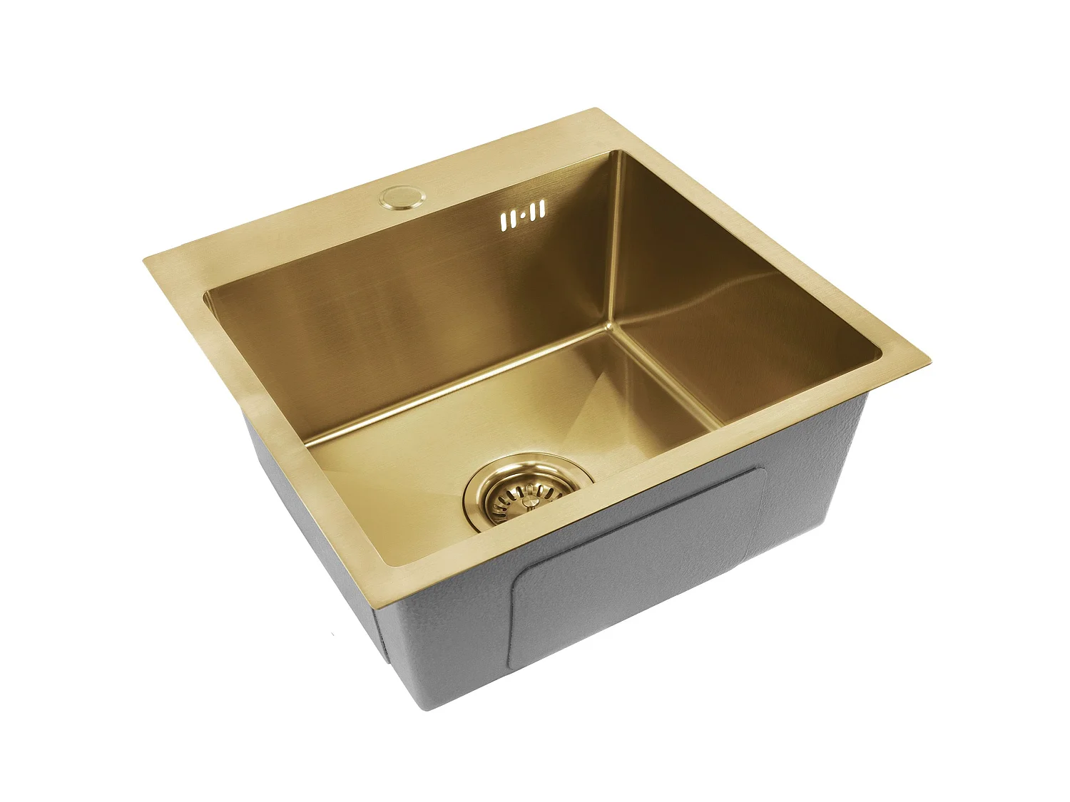 Stalen Spoelbak Rea Leo 40 Brush Gold