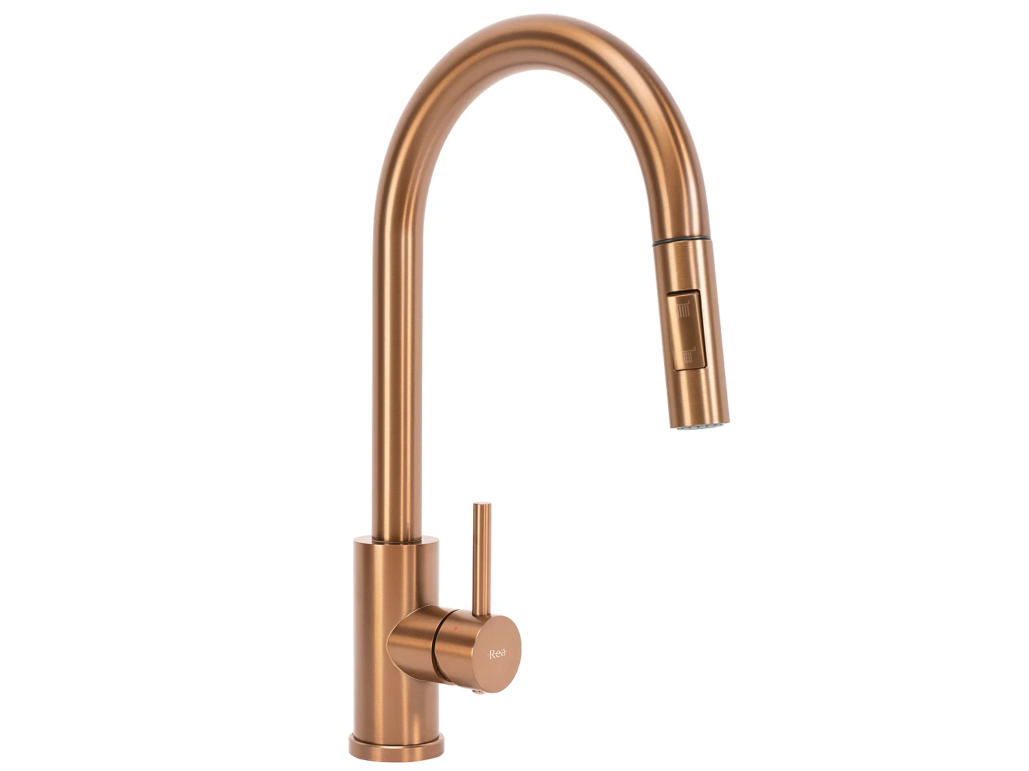 Stalen Spoelbak Rea Fin 62 Brush Copper
