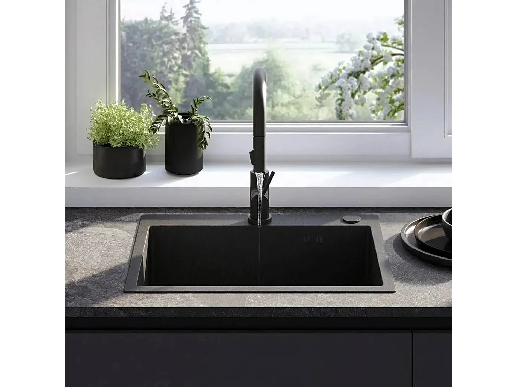 Stalen Spoelbak Rea Liam Black