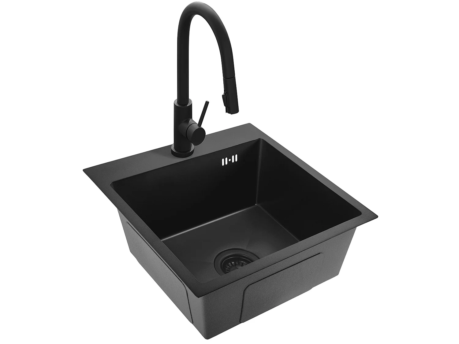 Stalen Spoelbak Rea Leo 40 Black