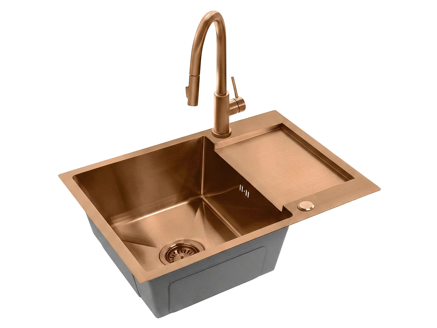Stalen Spoelbak Rea Paul 60 Brush Copper