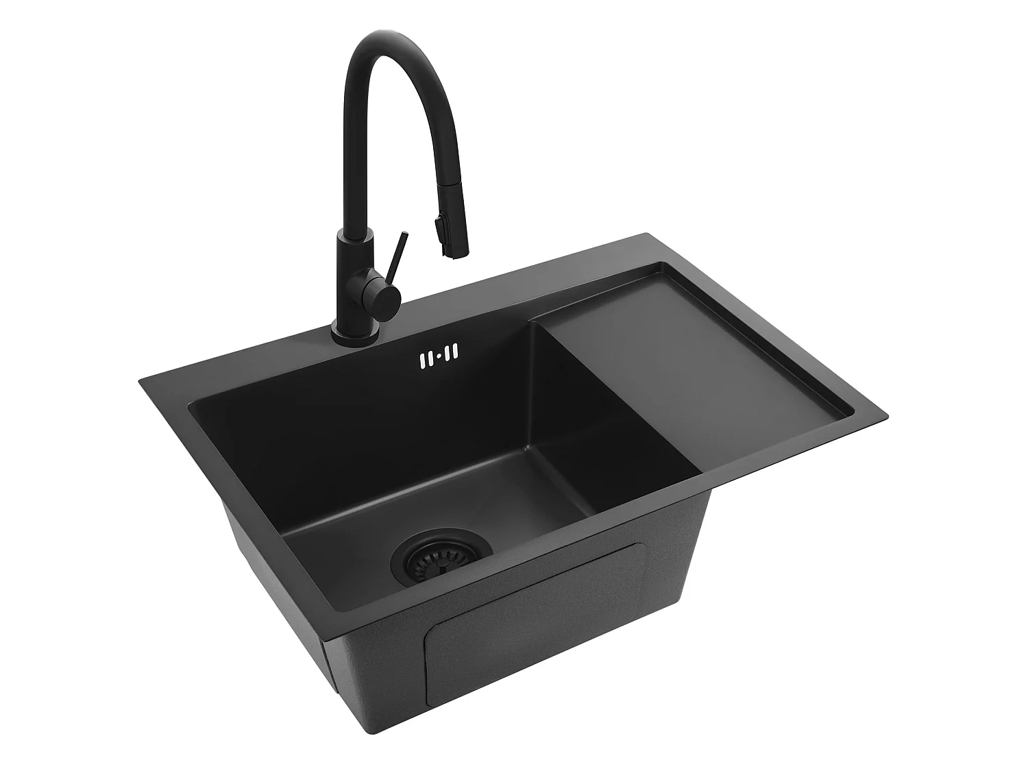 Stalen Spoelbak Rea Fin Black