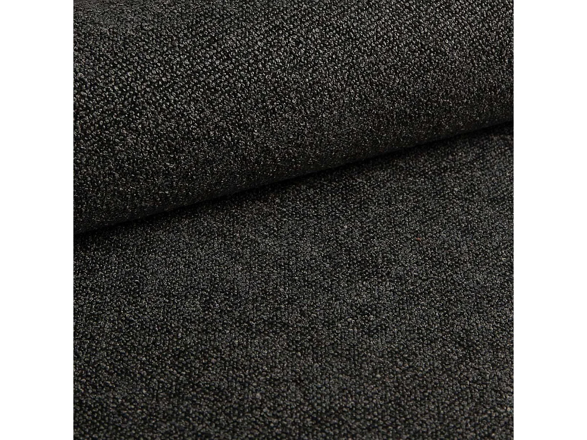 Canapé d'angle convertible 270 cm Puro, style moderne, coffre de rangement, 5 places, droite, Gris foncé