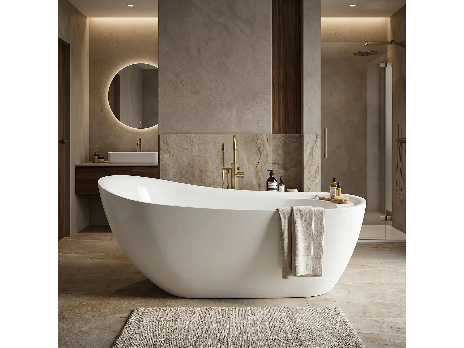 Baignoire Îlot Rea Orte 170 White
