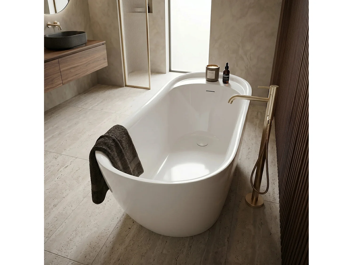 Baignoire Îlot Rea Orte 170 White