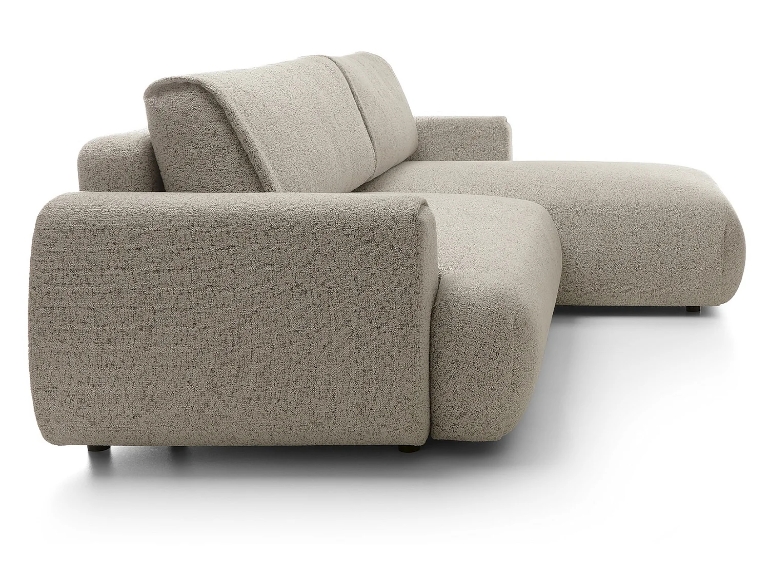 Canapé d'angle avec rangement 270 cm Ralto, style moderne, 5 places, droite, Beige