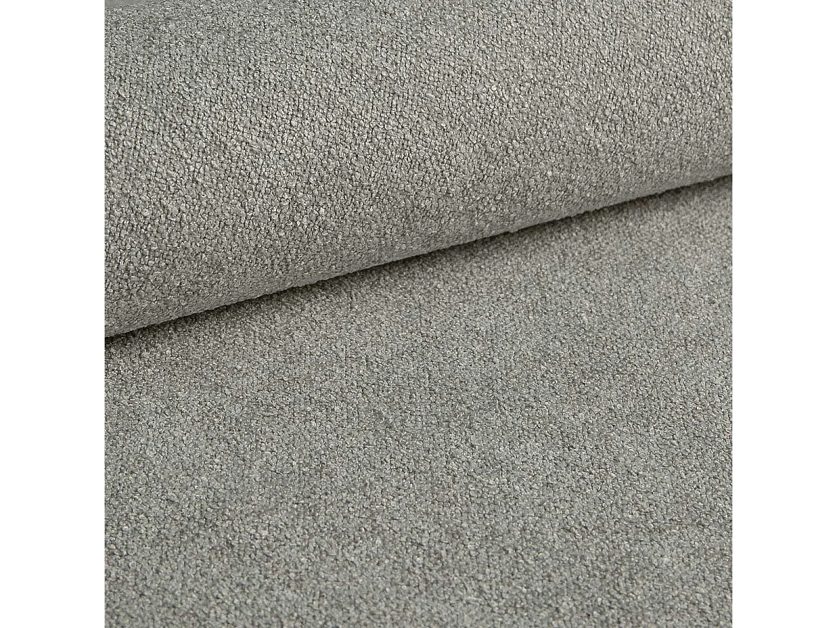 Canapé d'angle convertible 270 cm Puro, style moderne, coffre de rangement, 5 places, droite, Gris clair