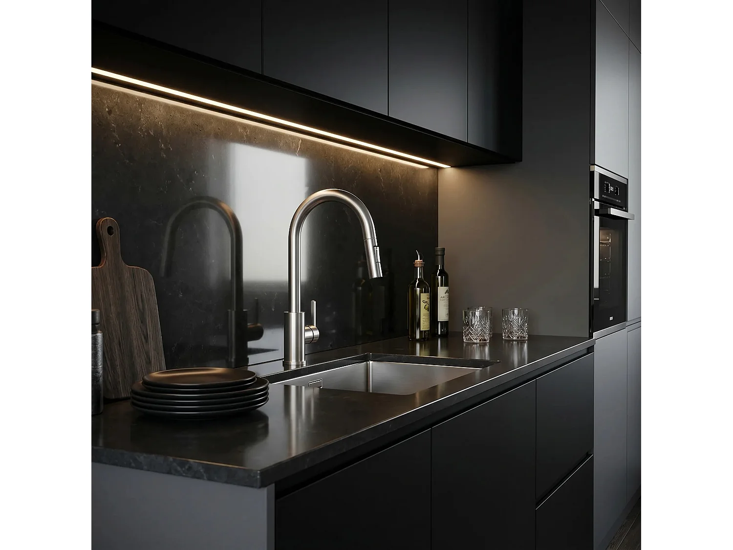 Robinet De Cuisine Rea Ontario Brush Nickel