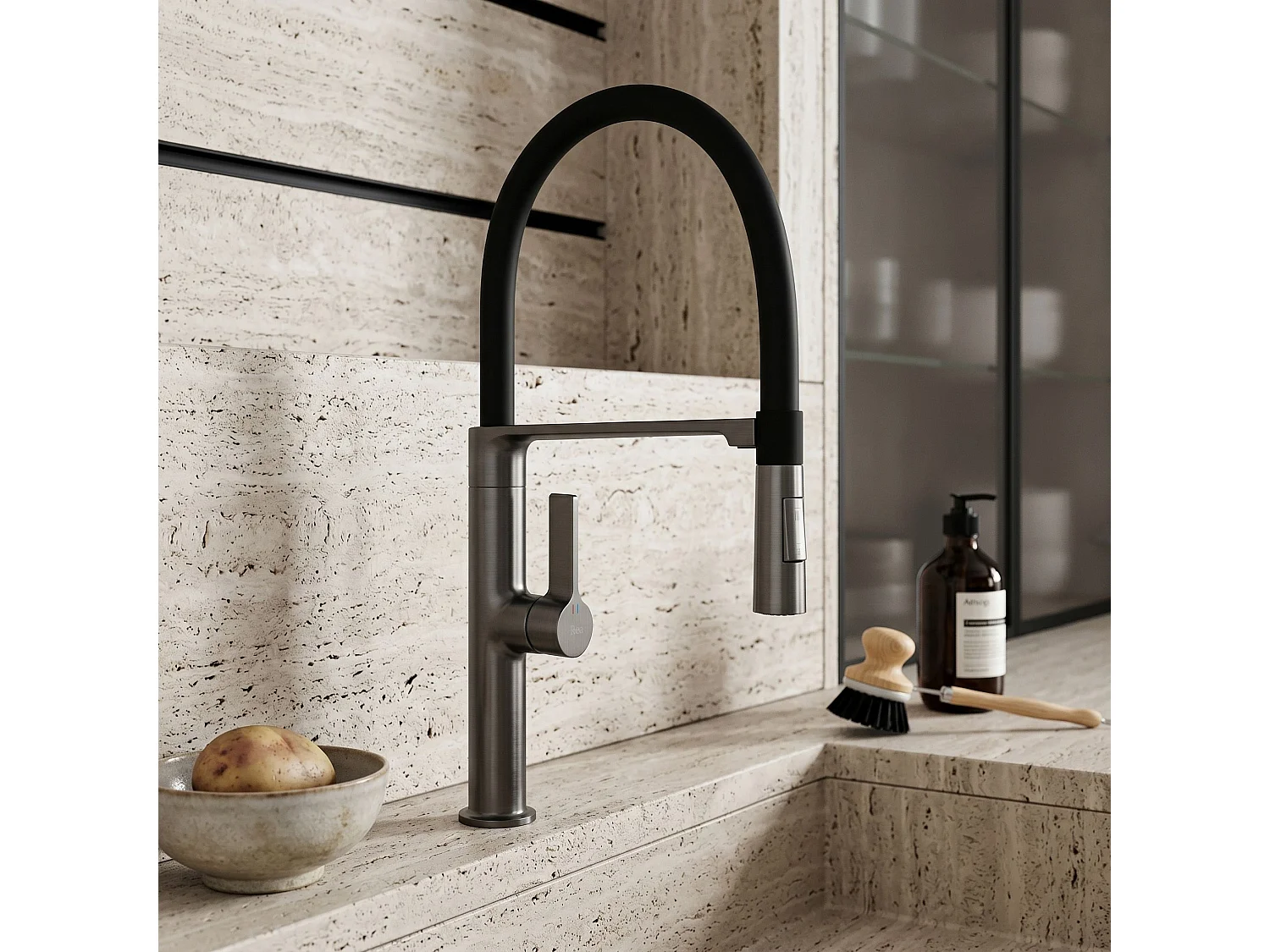 Robinet De Cuisine Rea Lago Titanium