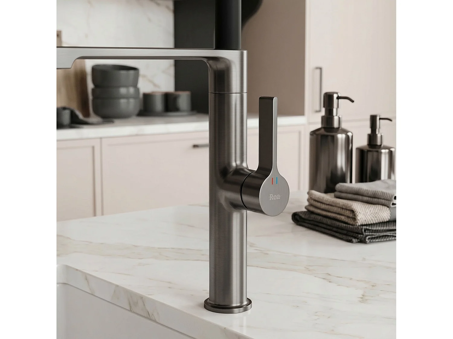 Robinet De Cuisine Rea Lago Titanium