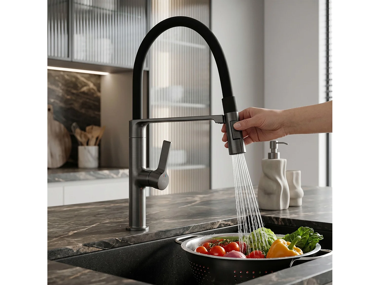 Robinet De Cuisine Rea Lago Titanium
