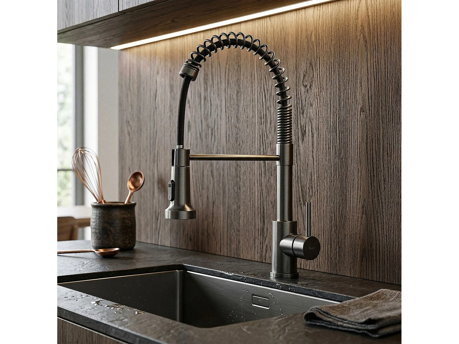 Robinet De Cuisine Rea Colin Titanium