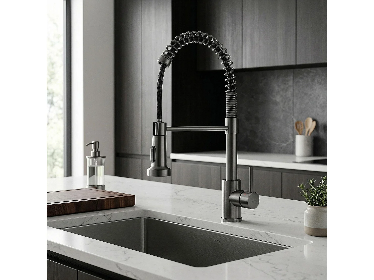Robinet De Cuisine Rea Colin Titanium