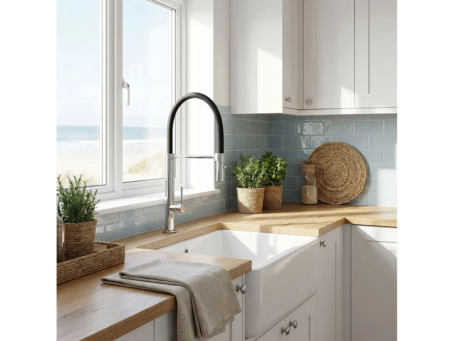 Robinet De Cuisine Rea Viera Chrome