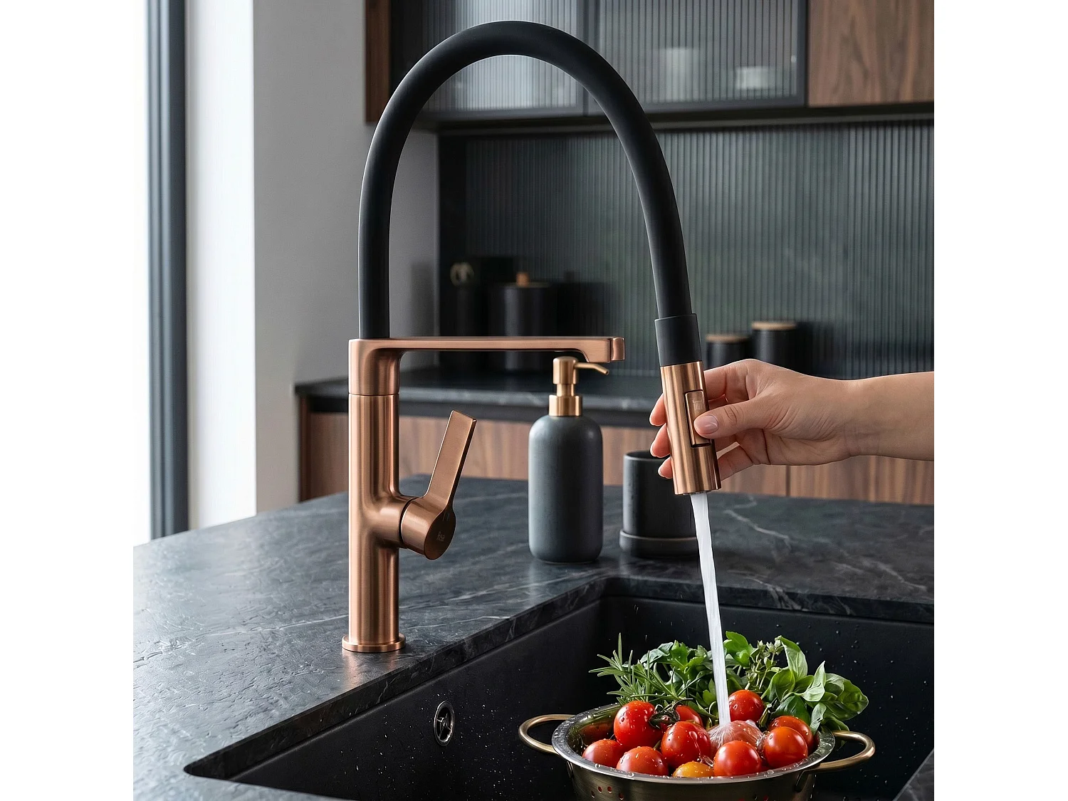 Robinet De Cuisine Rea Lago Brush Copper