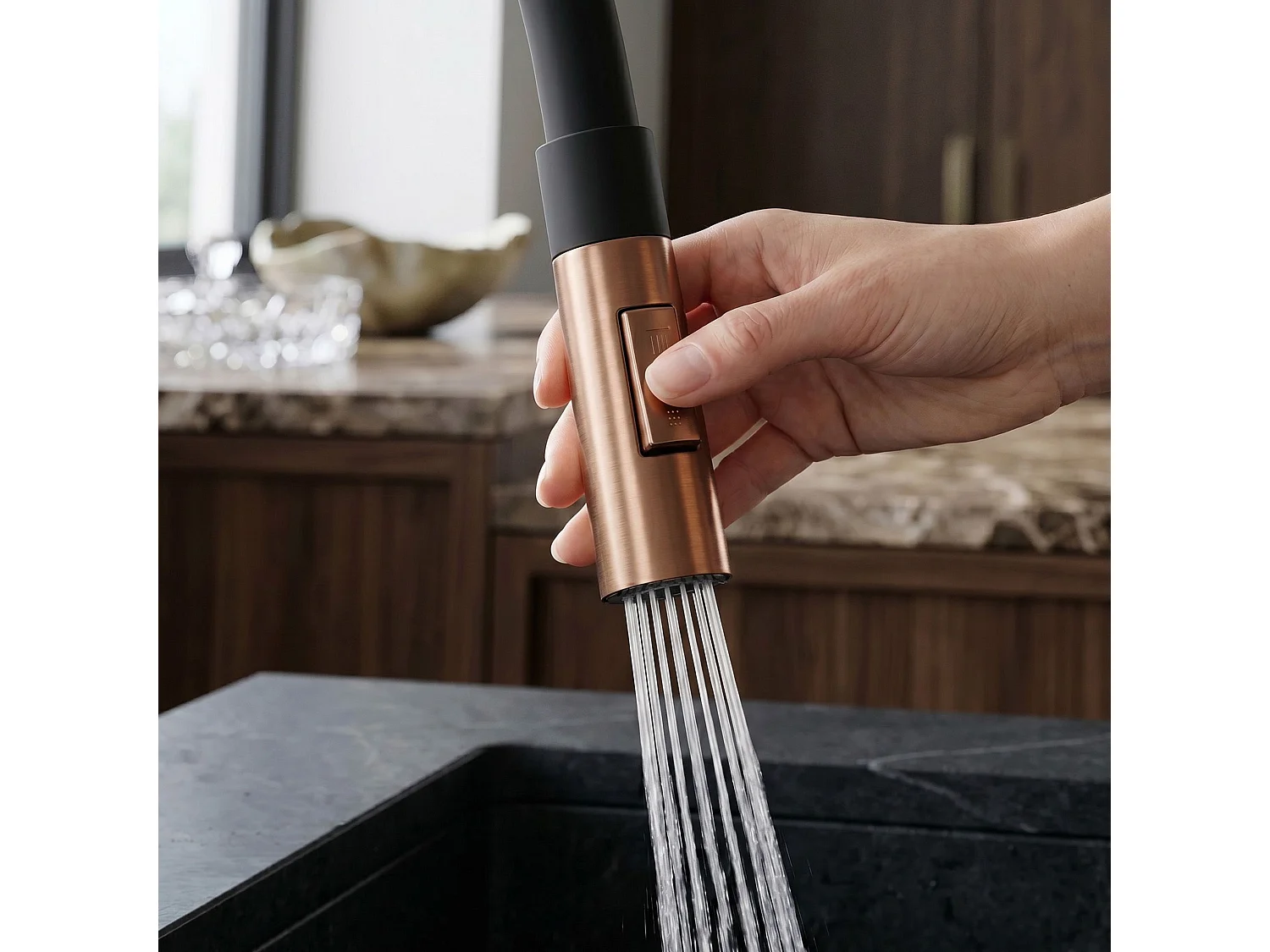 Robinet De Cuisine Rea Lago Brush Copper