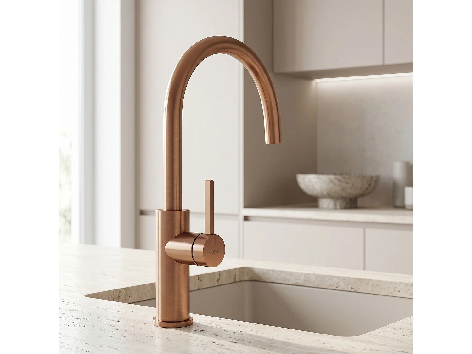Robinet De Cuisine Rea Rivo Brush Copper