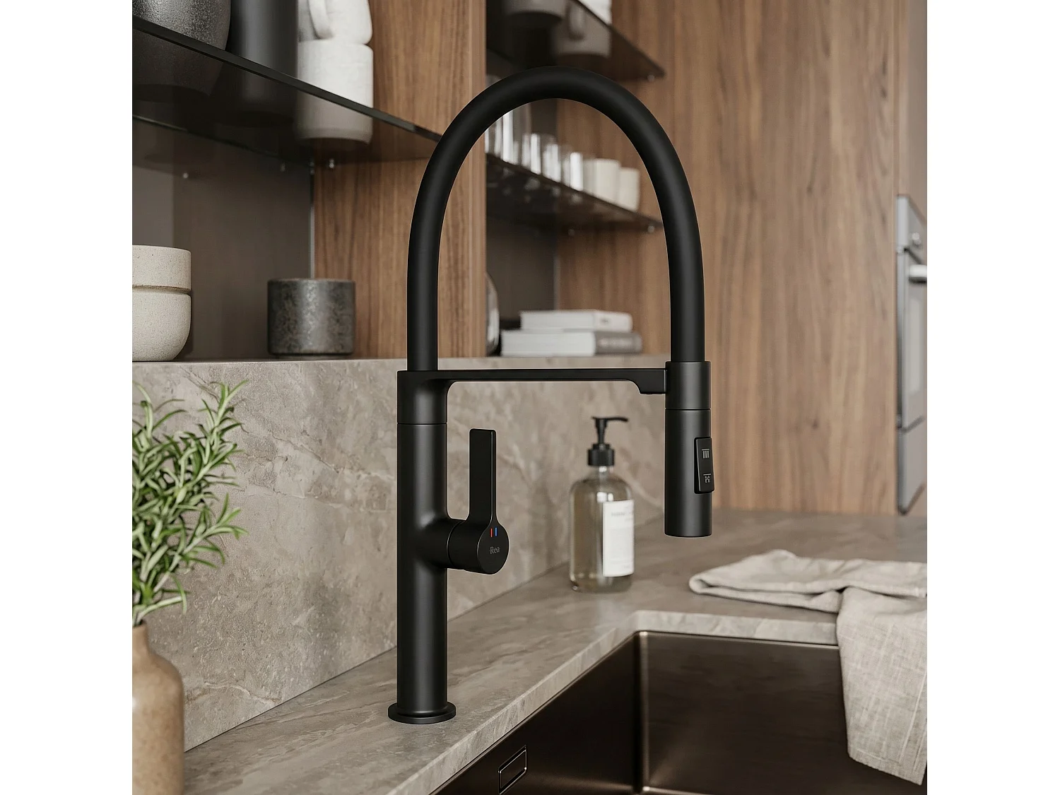 Robinet De Cuisine Rea Lago Titanium