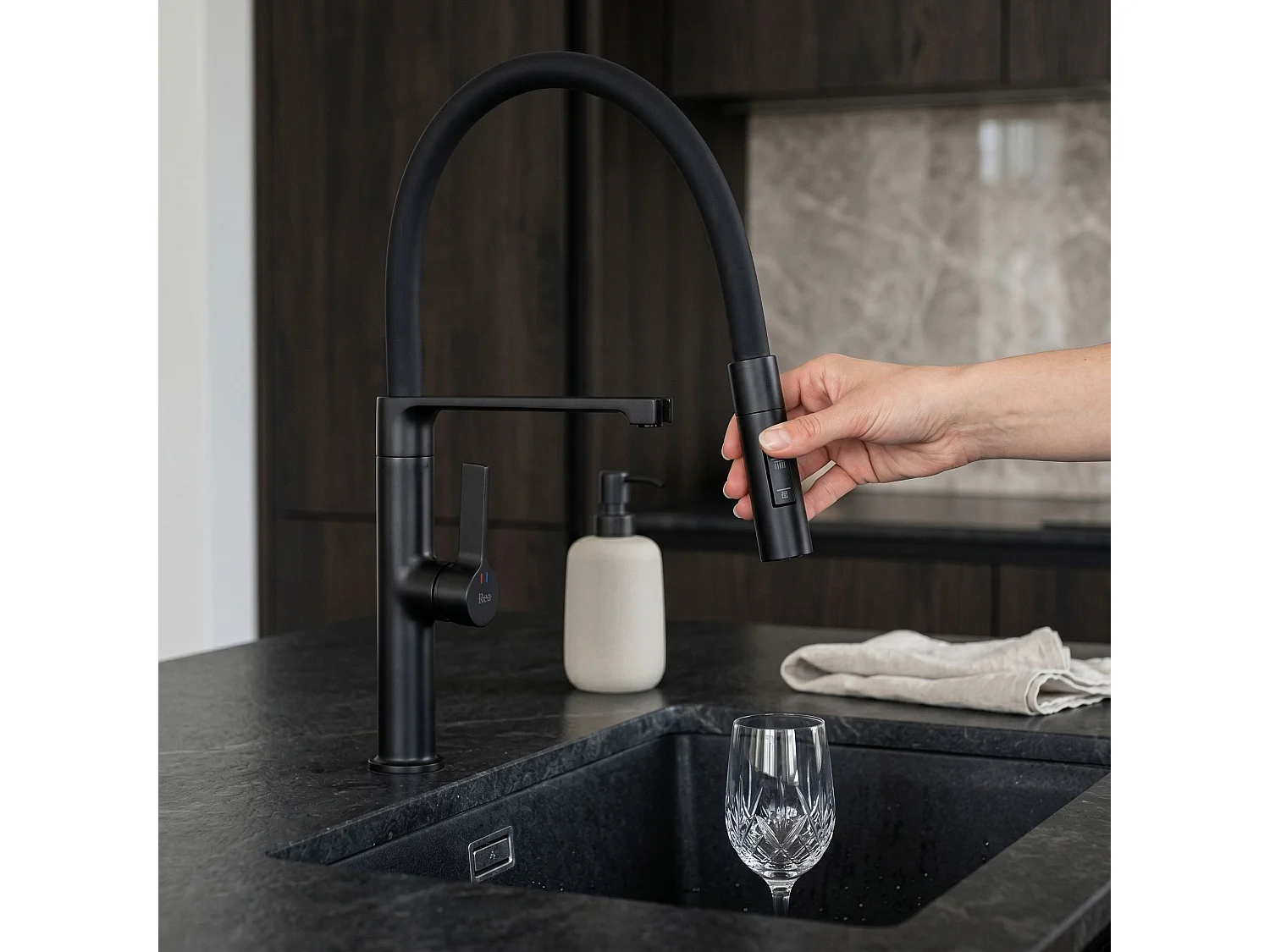 Robinet De Cuisine Rea Lago Titanium