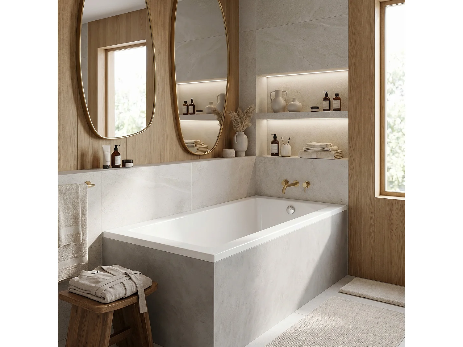 Baignoire D’Angle Rea Prima 150 White