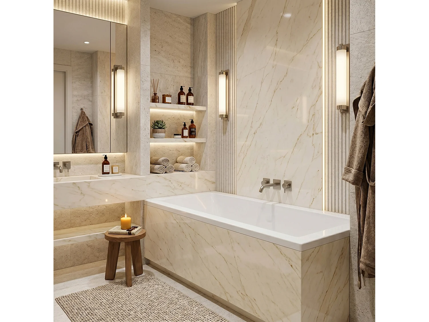 Baignoire D’Angle Rea Prima 150 White