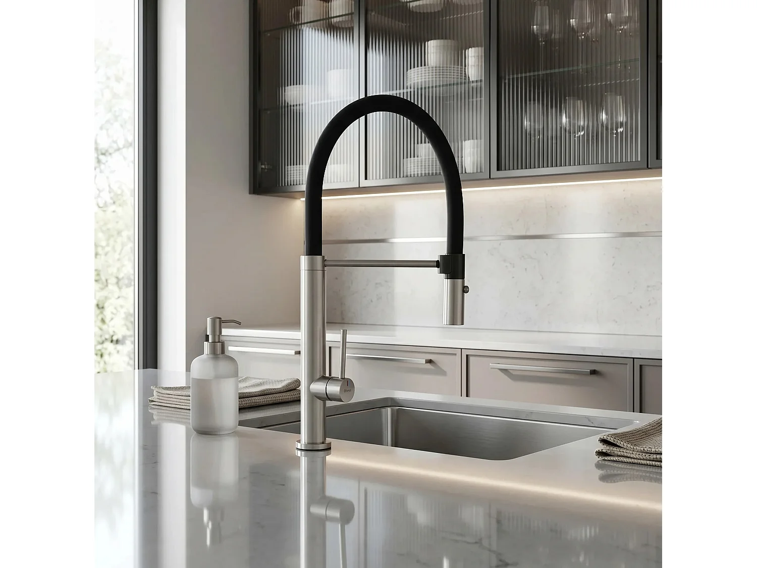 Robinet De Cuisine Rea Viera Brush Nickel