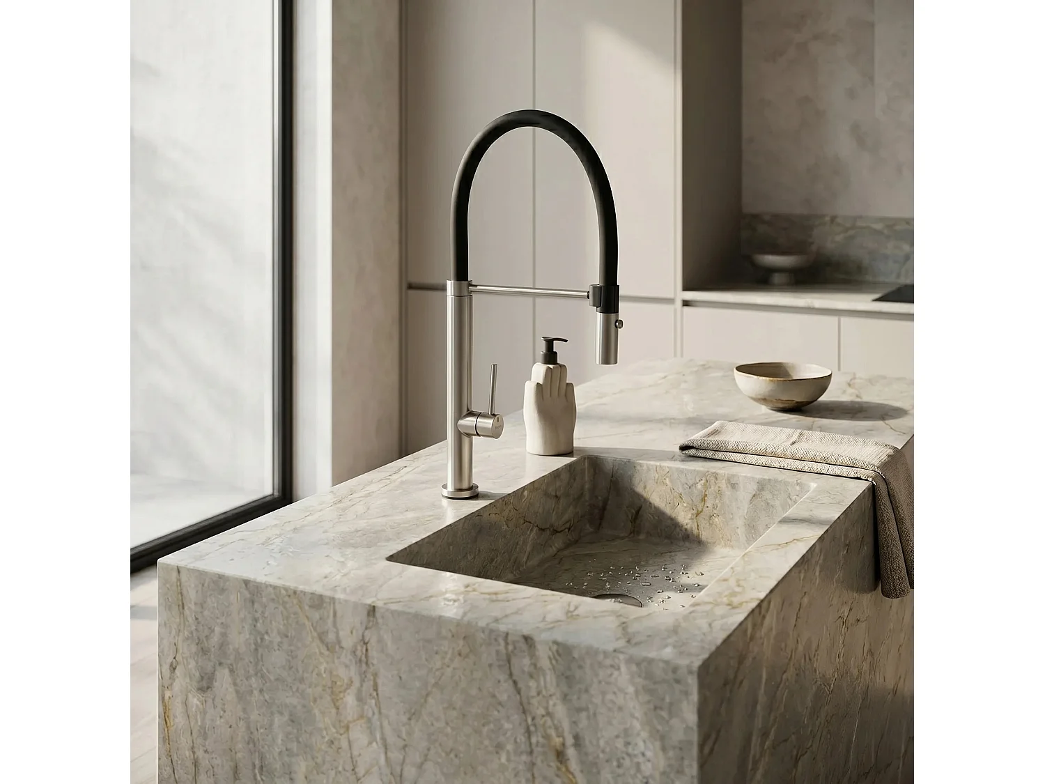 Robinet De Cuisine Rea Viera Brush Nickel