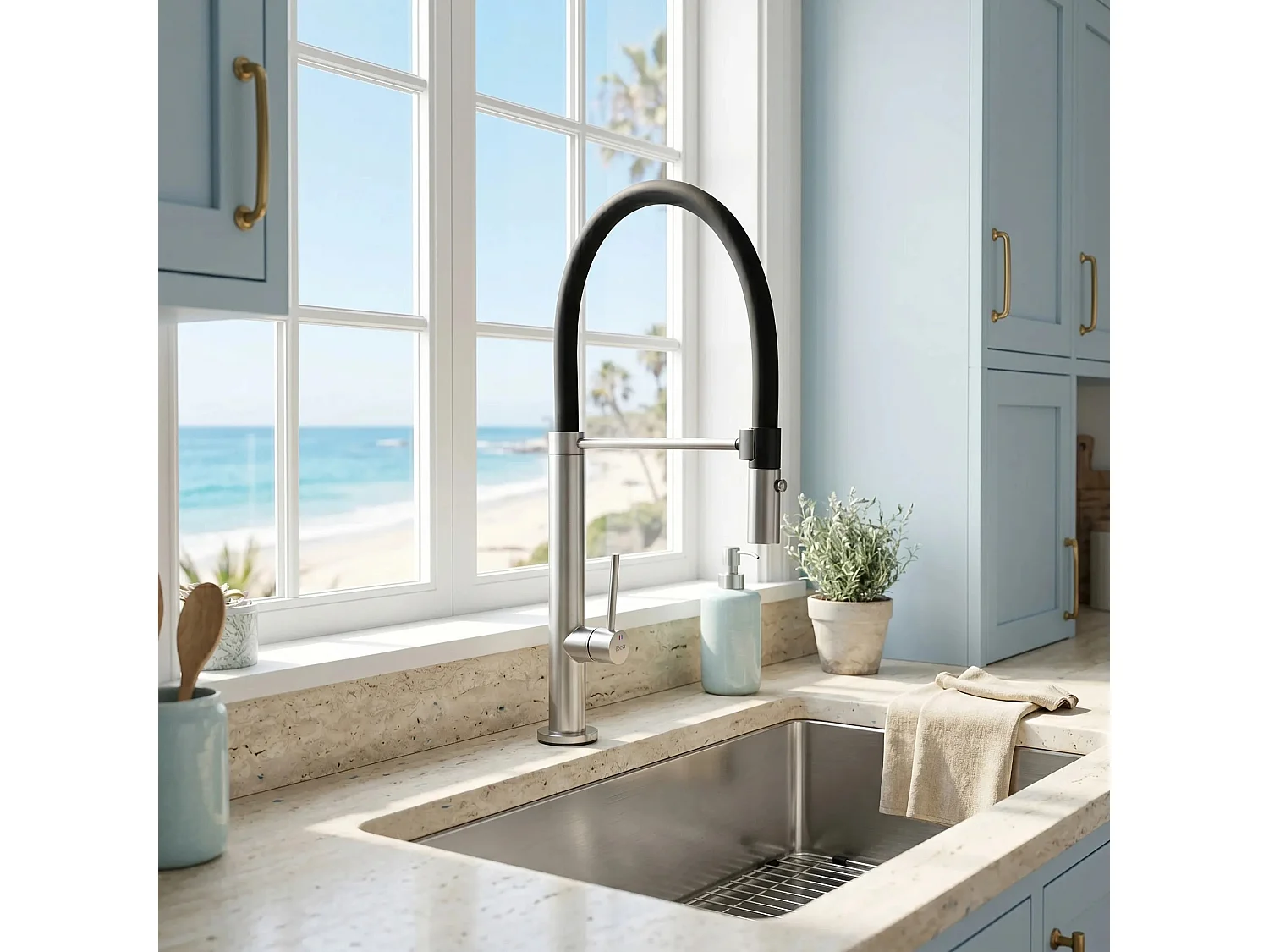 Robinet De Cuisine Rea Viera Brush Nickel