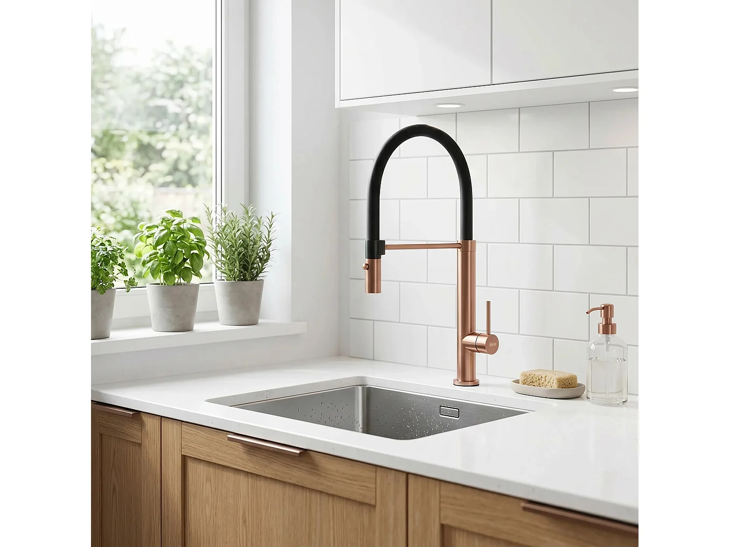 Robinet De Cuisine Rea Viera Brush Copper