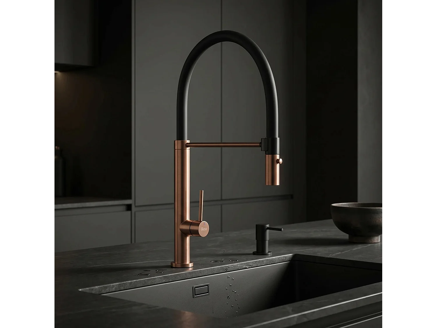 Robinet De Cuisine Rea Viera Brush Copper