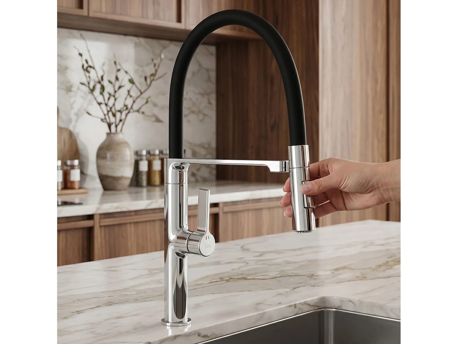 Robinet De Cuisine Rea Lago Chrome