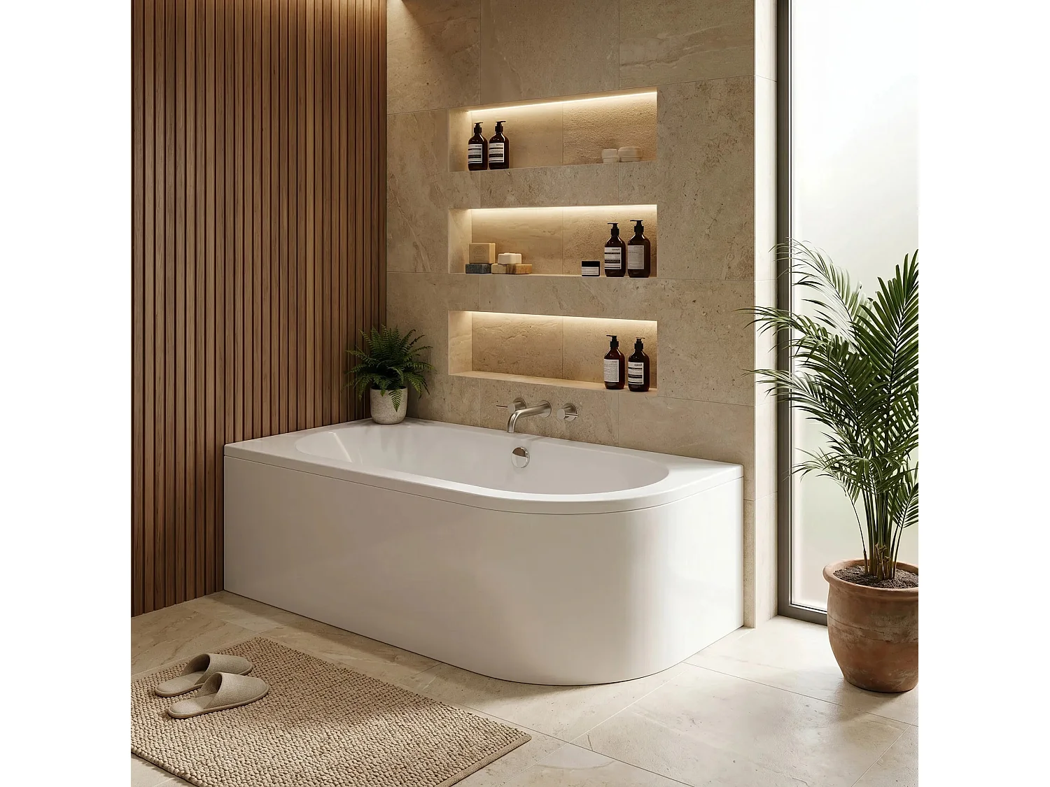 Baignoire D'Angle Rea Orion 10In1 Left White